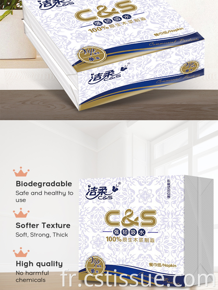 Logo personnalisé Biodégradable Tissue Dust Paper Paper Tissu Tissu Tissu pour les restaurants